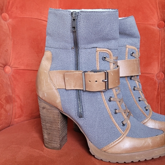 Naughty Monkey High Trail Leather Boot Size 8.5 - Picture 5 of 14